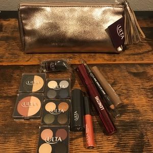 Ulta beauty make up bag and cosmetics